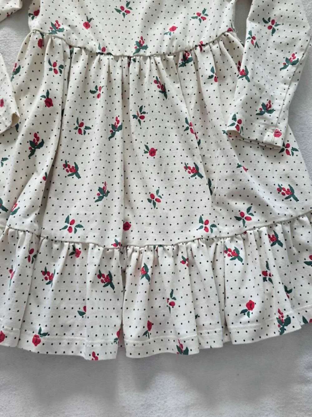 Size 4T Hanna Andersson Holly Dress & Mini Boden Sparkly Tights Set